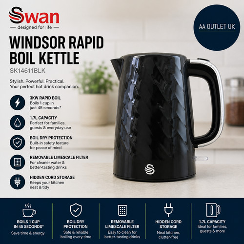Swan sk14611blk windsor - swan,