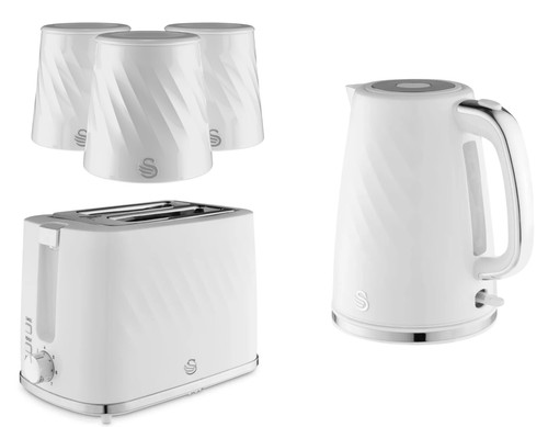 Swan windsor white - white, kettle