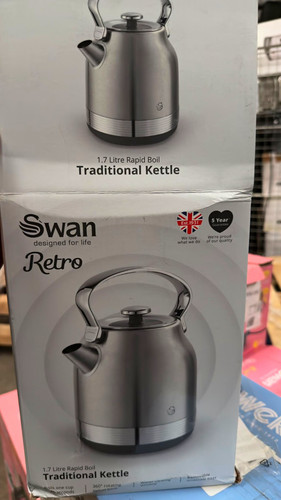 Swan retro traditional - swan, kettle