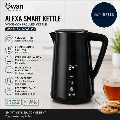 Swan alexa smart kettle 5l - smart, 1.5l