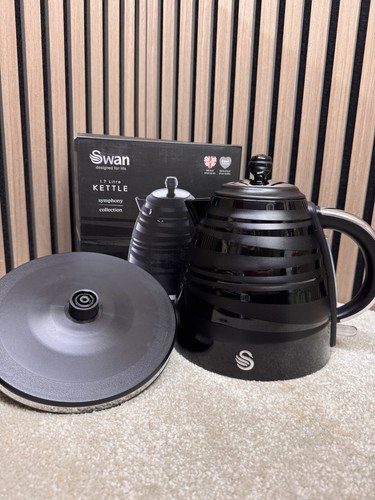 Swan symphony black jug - jug, kettle