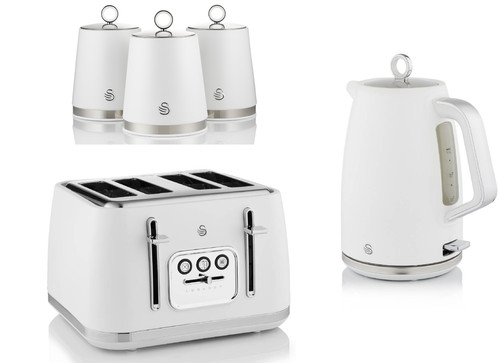Swan serenity white - white, kettle