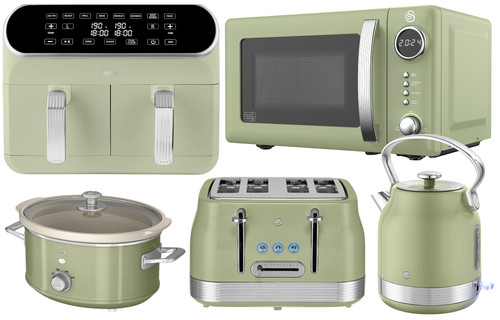Swan retro green stovetop - swan,